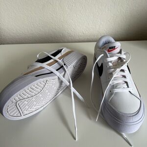 Size 9.5 - Nike Court Legacy Lift Low White Hemp W